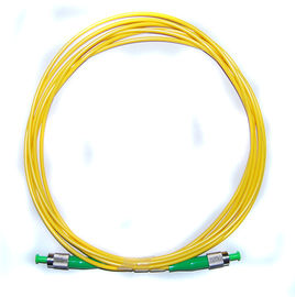 G657A1/A2 amarelam o material do ABS dos cabos do único modo de cabo de remendo da fibra ótica