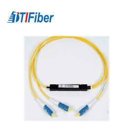 divisor em forma de caixa do PLC do ABS do divisor do PLC da fibra ótica de 1X2 LC APC Singlemode