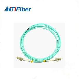 Tipo cabo do LC OM3 do remendo da fibra do duplex 2.0mm do cabo de remendo da fibra ótica