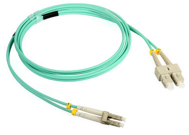 Cabo de remendo da fibra ótica do duplex SC-LC do revestimento de LSZH para a rede ótica do acesso