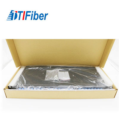24 painéis de remendo portuários da fibra ótica de ODF caixa terminal de uma fibra ótica de 19 polegadas
