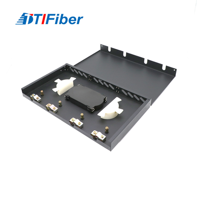 Tipo fixo painel do núcleo de FTTH 12 - 24 de remendo da fibra ótica da montagem em rack