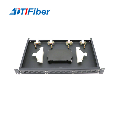 Tipo fixo painel do núcleo de FTTH 12 - 24 de remendo da fibra ótica da montagem em rack