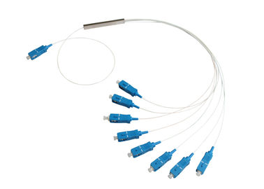 Pacote de aço do tubo do divisor da fibra óptica do PLC 1×8 e LSZH